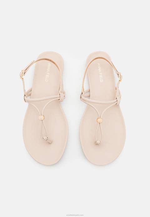 mujer sandalias con barra en T beige Anna Field 84Z81511