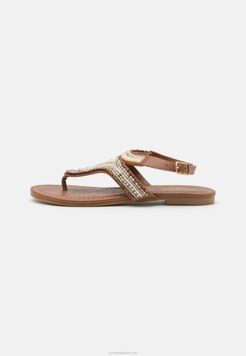 mujer sandalias con barra en T beige Anna Field 84Z81540