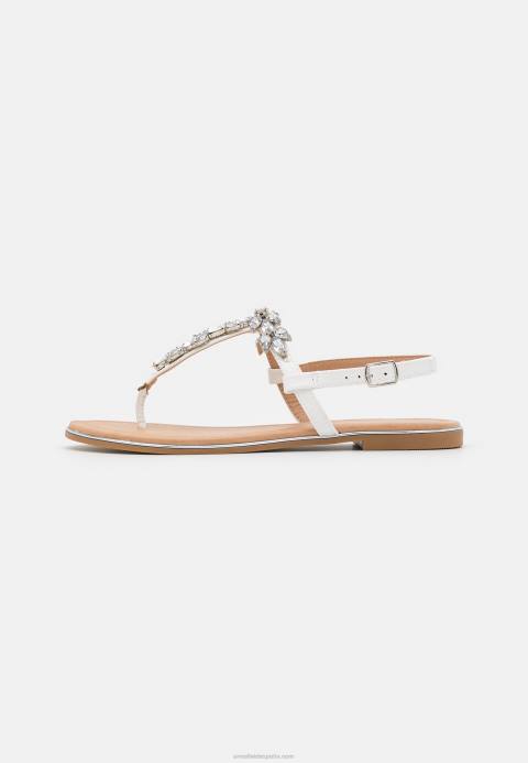 mujer sandalias con barra en T blancas Anna Field 84Z81528