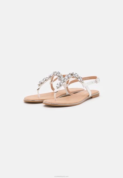 mujer sandalias con barra en T blancas Anna Field 84Z81528