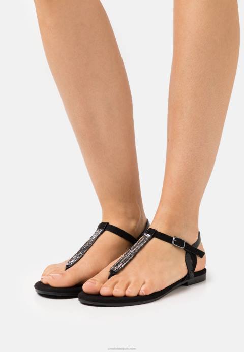 mujer sandalias con barra en T negras Anna Field 84Z81504