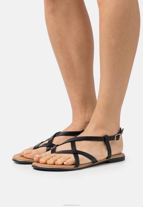 mujer sandalias con barra en T negras Anna Field 84Z81506
