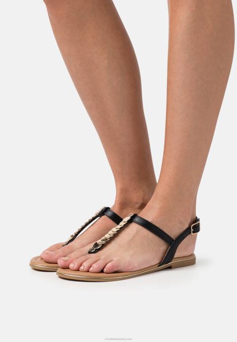 mujer sandalias con barra en T negras Anna Field 84Z81547
