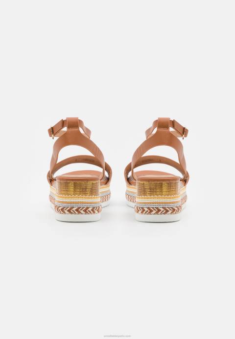 mujer sandalias con plataforma color coñac Anna Field 84Z81471