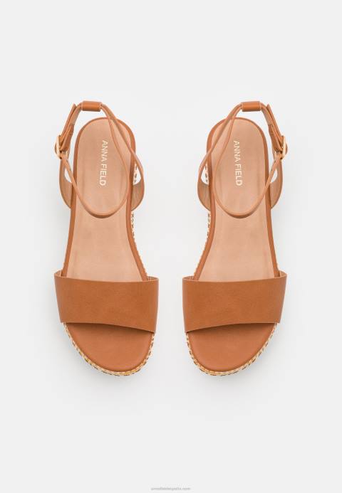 mujer sandalias con plataforma color coñac Anna Field 84Z81471