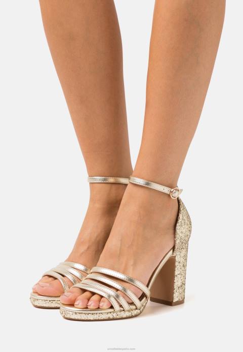 mujer sandalias con plataforma doradas Anna Field 84Z81555