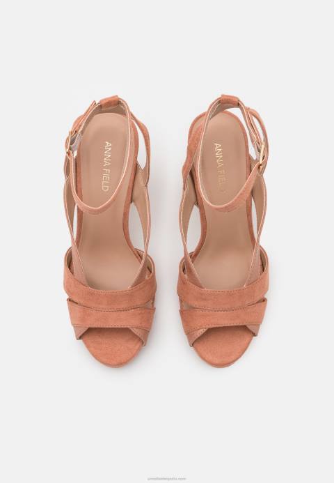 mujer sandalias con plataforma rosa oscuro Anna Field 84Z81553