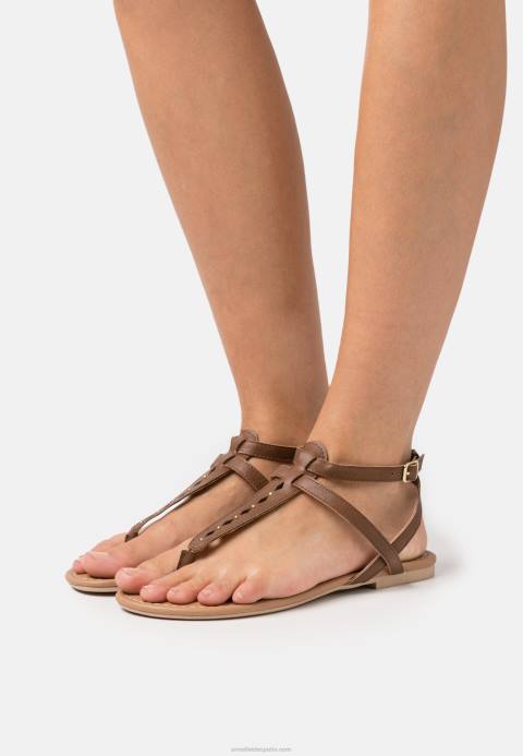 mujer sandalias con tira en T coñac Anna Field 84Z81537