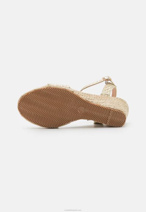mujer sandalias cuña oro Anna Field 84Z81475
