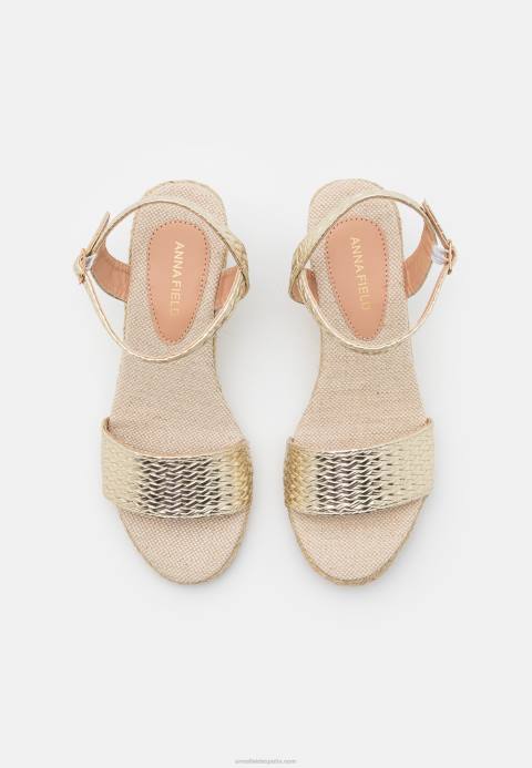 mujer sandalias cuña oro Anna Field 84Z81475