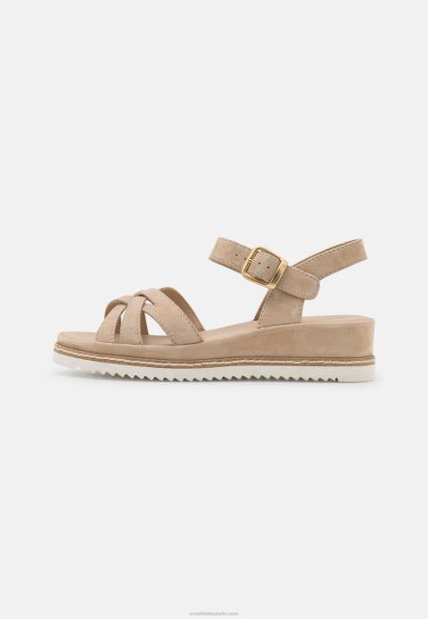 mujer sandalias cuña piel beige Anna Field 84Z81485