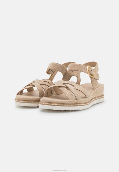 mujer sandalias cuña piel beige Anna Field 84Z81485