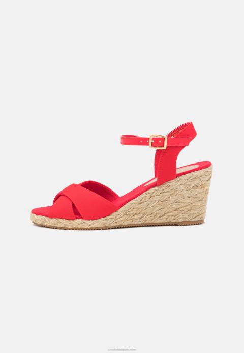 mujer sandalias cuña rojas Anna Field 84Z81468