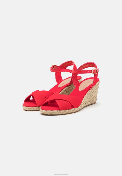 mujer sandalias cuña rojas Anna Field 84Z81468