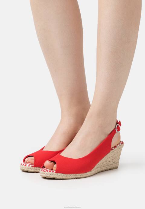 mujer sandalias cuña rojas Anna Field 84Z81490