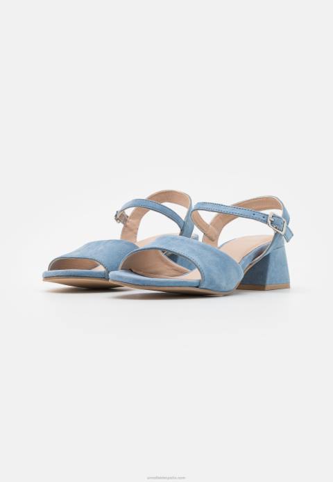 mujer sandalias de cuero azul claro Anna Field 84Z81382