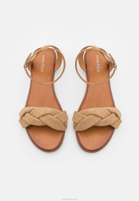 mujer sandalias de cuero beige Anna Field 84Z81357