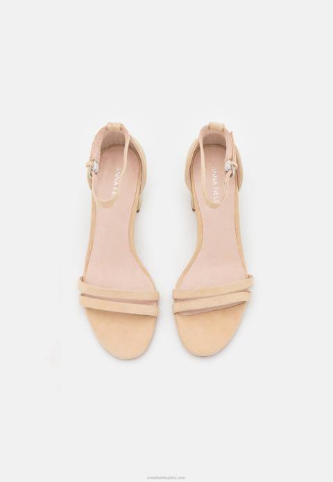 mujer sandalias de cuero beige Anna Field 84Z81366