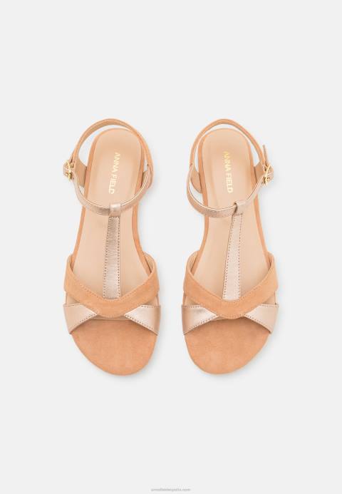 mujer sandalias de cuero beige Anna Field 84Z81385