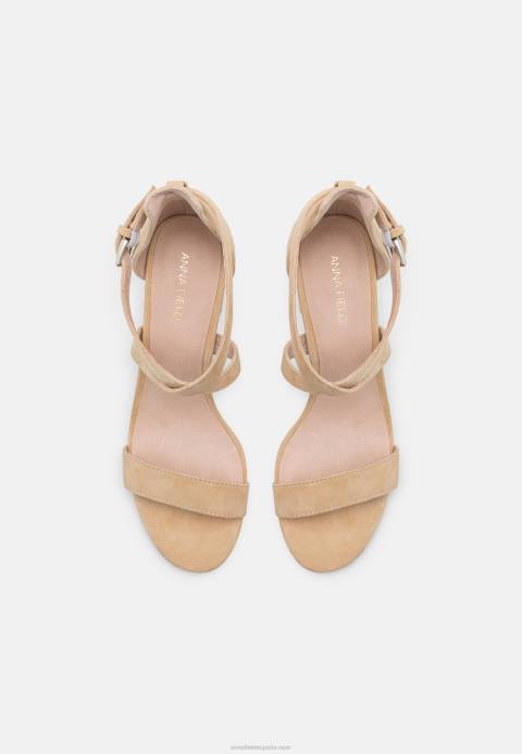 mujer sandalias de cuero beige Anna Field 84Z81433
