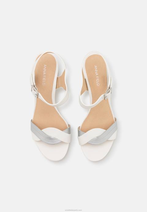mujer sandalias de cuero blanco Anna Field 84Z81367