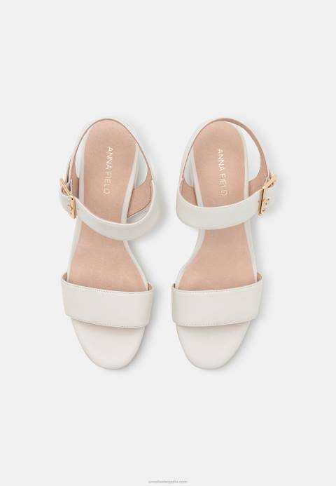 mujer sandalias de cuero blanco Anna Field 84Z81383