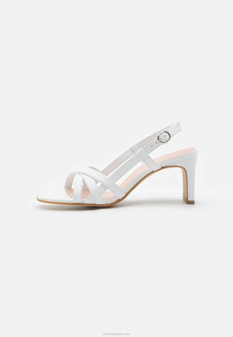 mujer sandalias de cuero blanco Anna Field 84Z81405