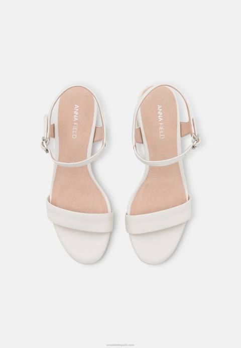 mujer sandalias de cuero blanco Anna Field 84Z81413