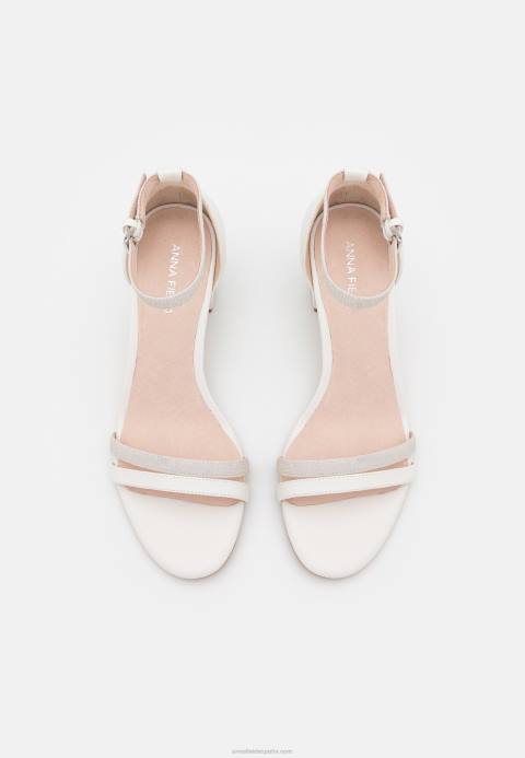 mujer sandalias de cuero blanco Anna Field 84Z81431