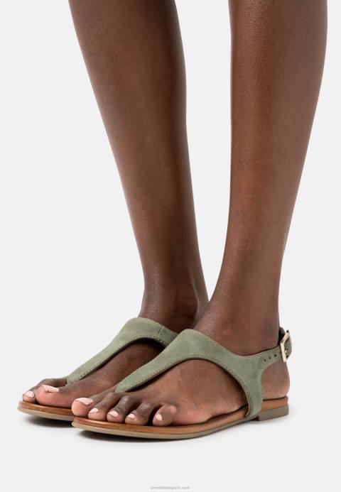 mujer sandalias de cuero caqui Anna Field 84Z81399