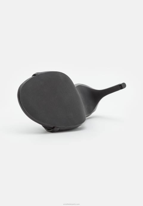 mujer sandalias de cuero de tacón alto negro Anna Field 84Z81265