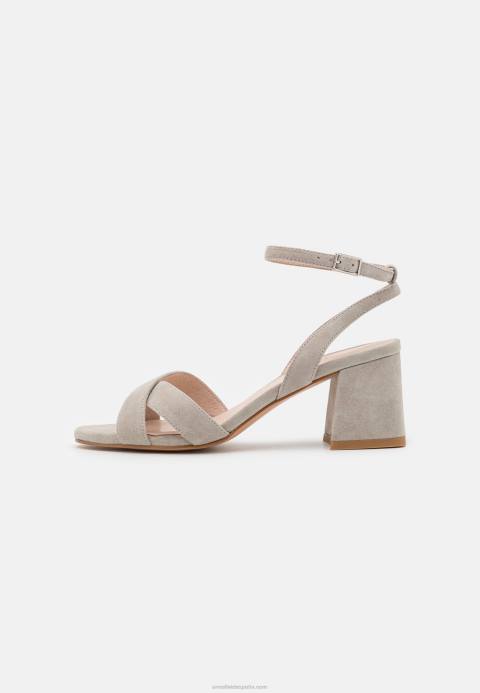 mujer sandalias de cuero gris Anna Field 84Z81393