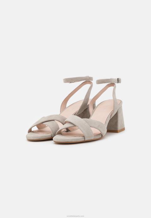 mujer sandalias de cuero gris Anna Field 84Z81393