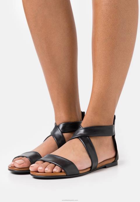 mujer sandalias de cuero negro Anna Field 84Z81280