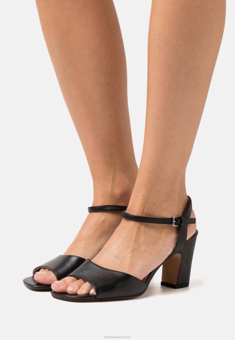 mujer sandalias de cuero negro Anna Field 84Z81369