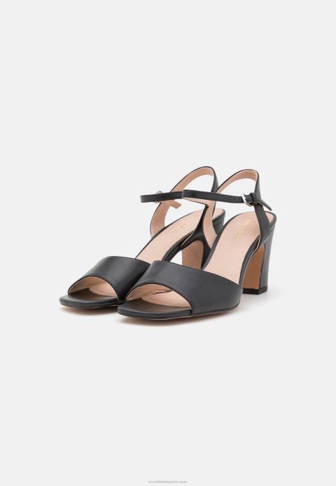 mujer sandalias de cuero negro Anna Field 84Z81369