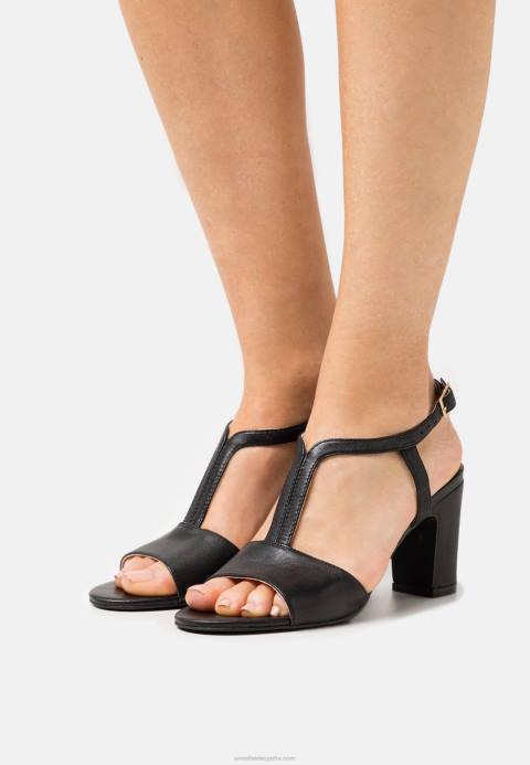 mujer sandalias de cuero negro Anna Field 84Z81417