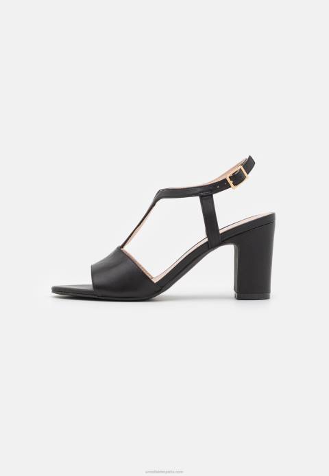 mujer sandalias de cuero negro Anna Field 84Z81417