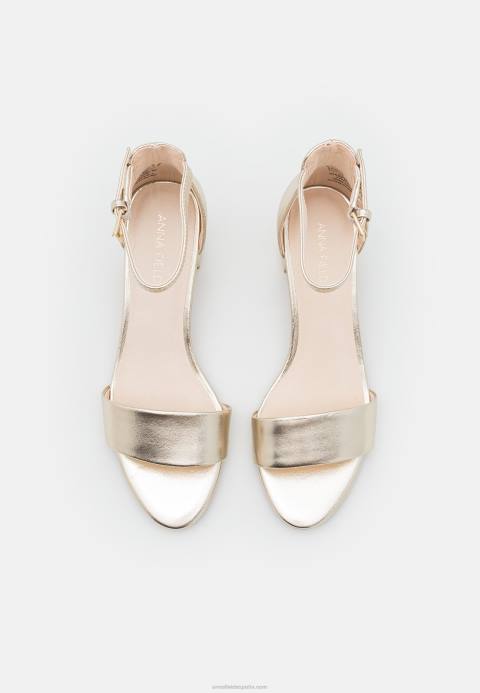 mujer sandalias de cuero oro Anna Field 84Z81301