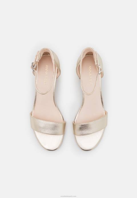 mujer sandalias de cuero oro Anna Field 84Z81318