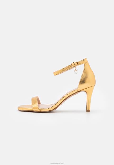 mujer sandalias de cuero oro Anna Field 84Z81409