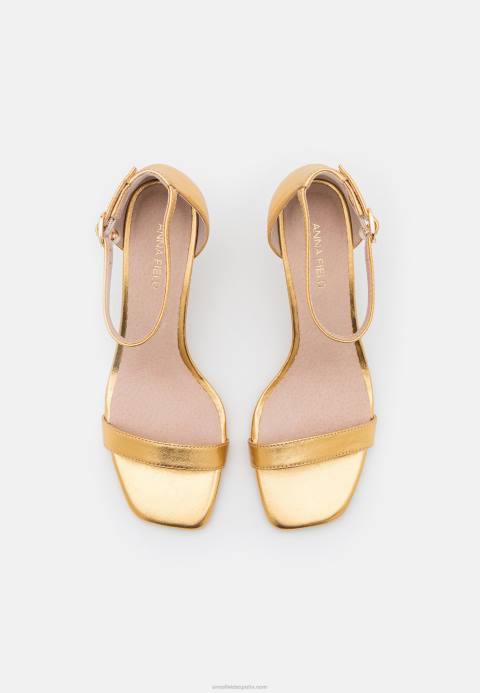 mujer sandalias de cuero oro Anna Field 84Z81409