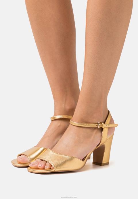 mujer sandalias de cuero oro Anna Field 84Z81423