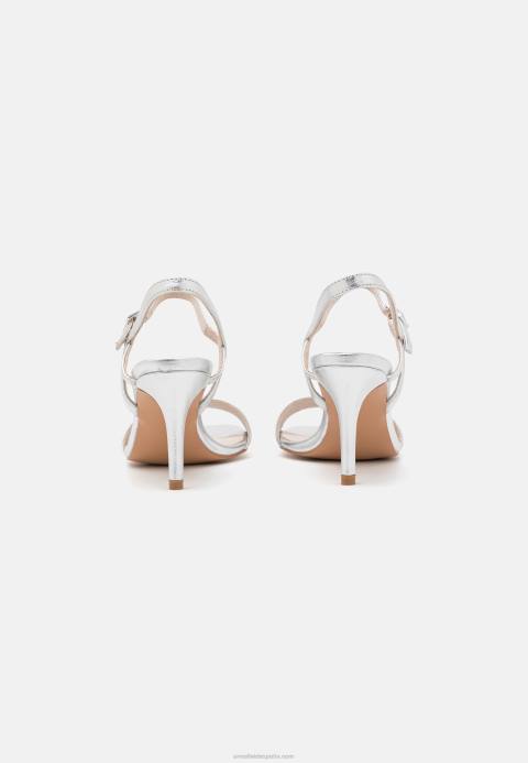 mujer sandalias de cuero plata Anna Field 84Z81270