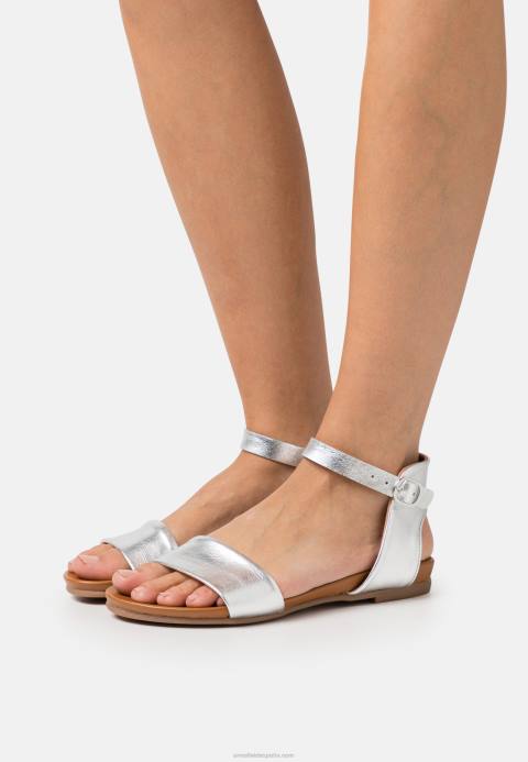 mujer sandalias de cuero plata Anna Field 84Z81300