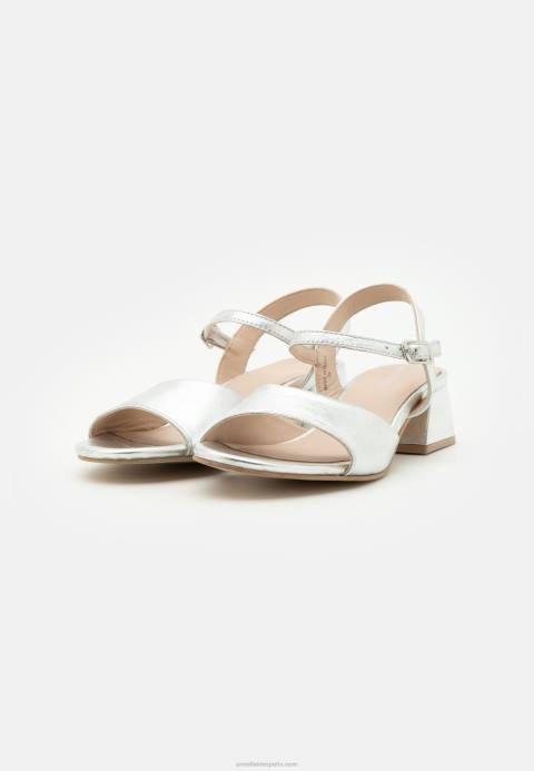 mujer sandalias de cuero plata Anna Field 84Z81388