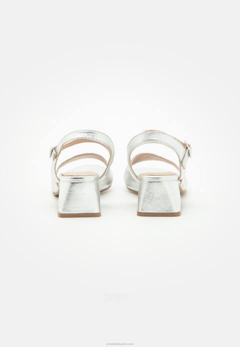 mujer sandalias de cuero plata Anna Field 84Z81388