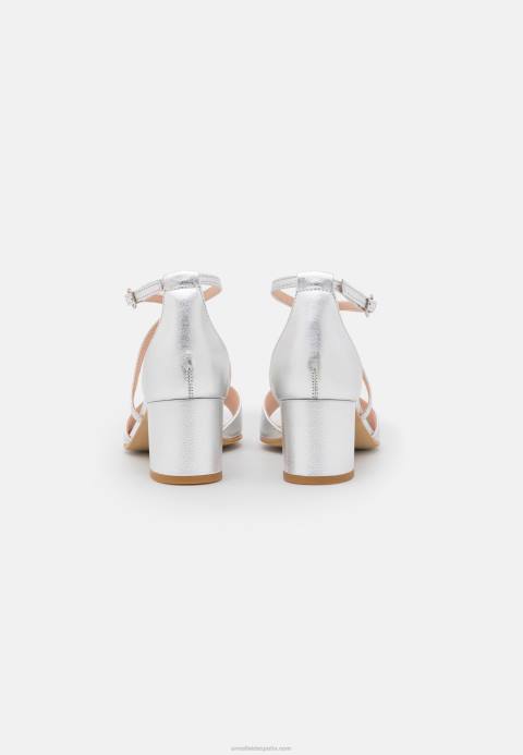 mujer sandalias de cuero plata Anna Field 84Z81427