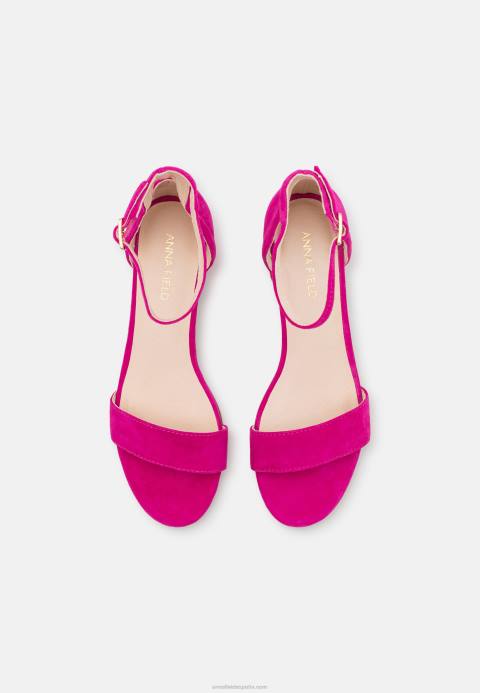 mujer sandalias de cuero rosa Anna Field 84Z81283