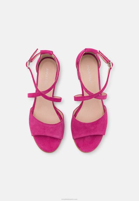 mujer sandalias de cuero rosa Anna Field 84Z81408